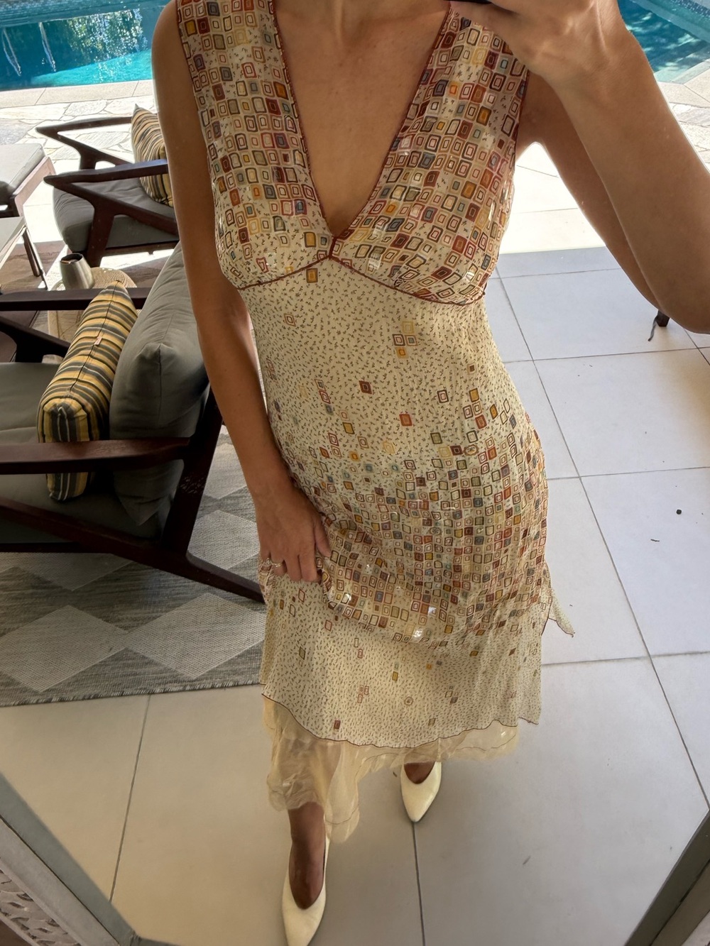 Silk Rozae Nichols Pattern Dress - Picture 7 of 10